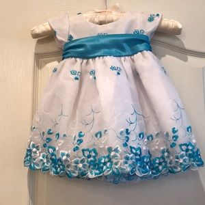 Beautiful Melody Embroidered Lil Girls Party Dress